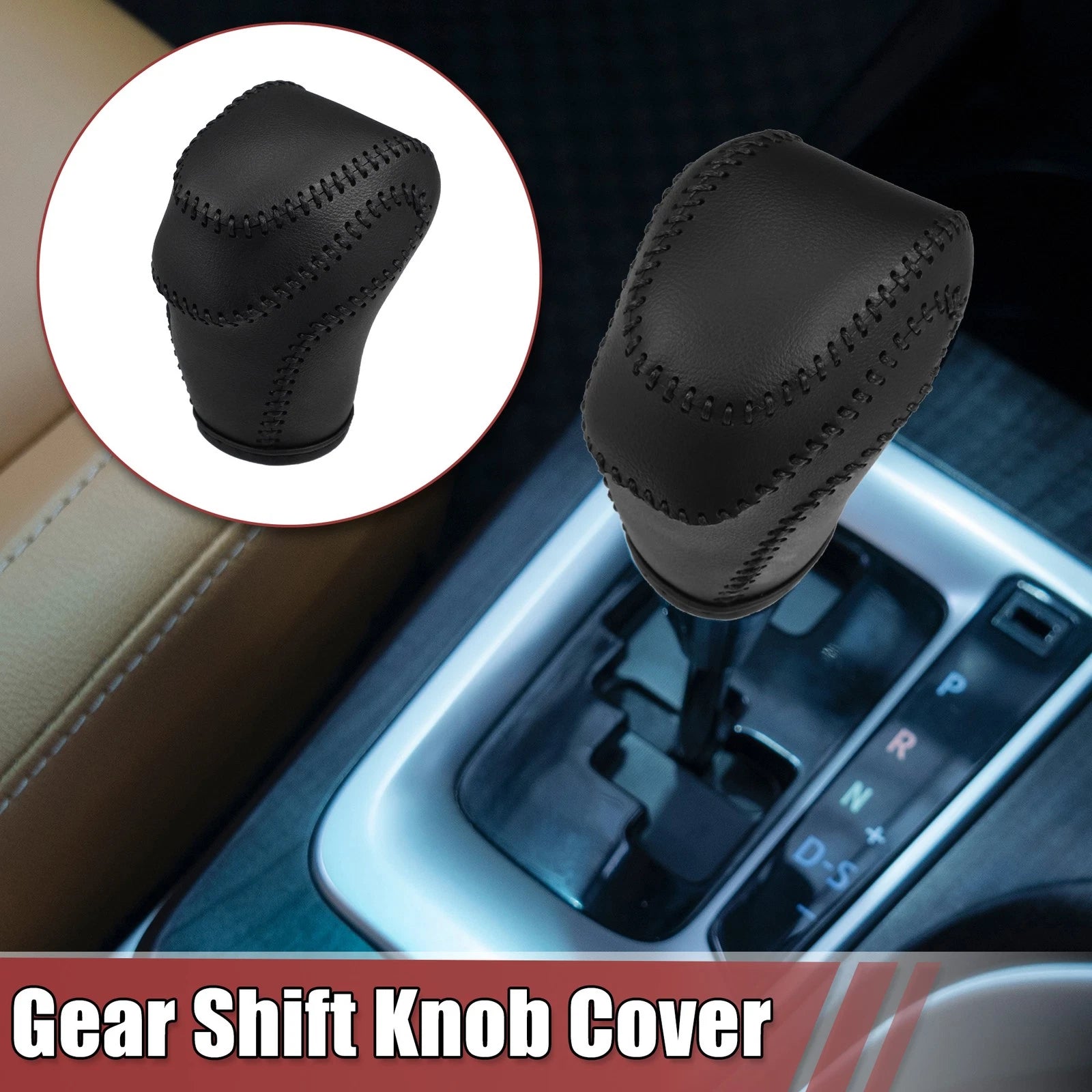 Gear Shift Knob Cover for Toyota Land Cruiser Prado (2018–2023) Black