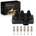 Ignition Coil and Iridium Spark Plug Set for Mazda B4000 (2001–2010)