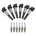 Set of 6 NGK Ignition Coils & Nickel Spark Plugs for BMW E46 E36 E85 E86 (1998–2006)