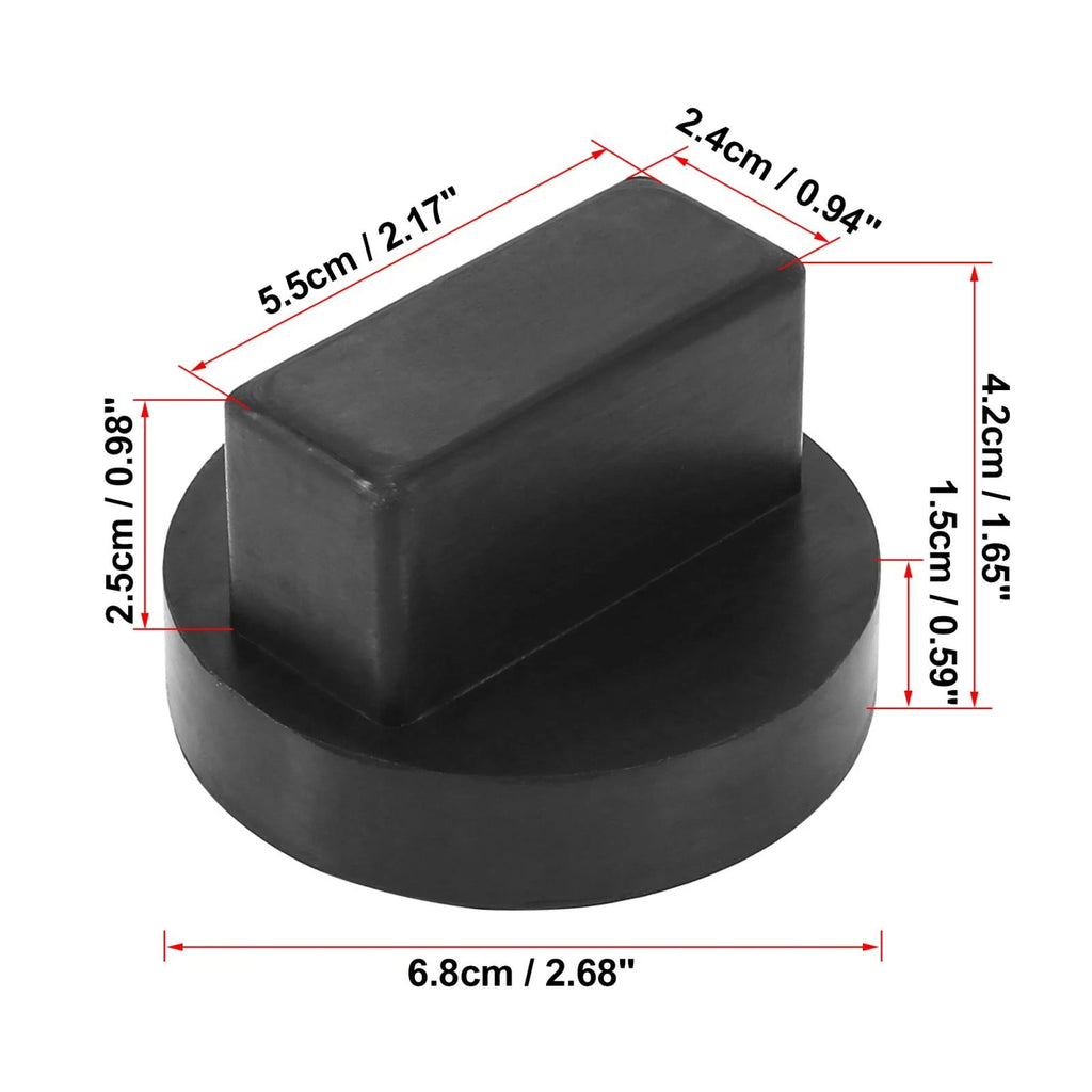 Set of 4 Rubber Jack Pad Support Rail Adapters for Mercedes-Benz 