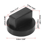Set of 4 Rubber Jack Pad Support Rail Adapters for Mercedes-Benz 