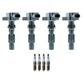 Set of 4 Ignition Coils & Spark Plugs for Mazda CX-7 (2007–2012)