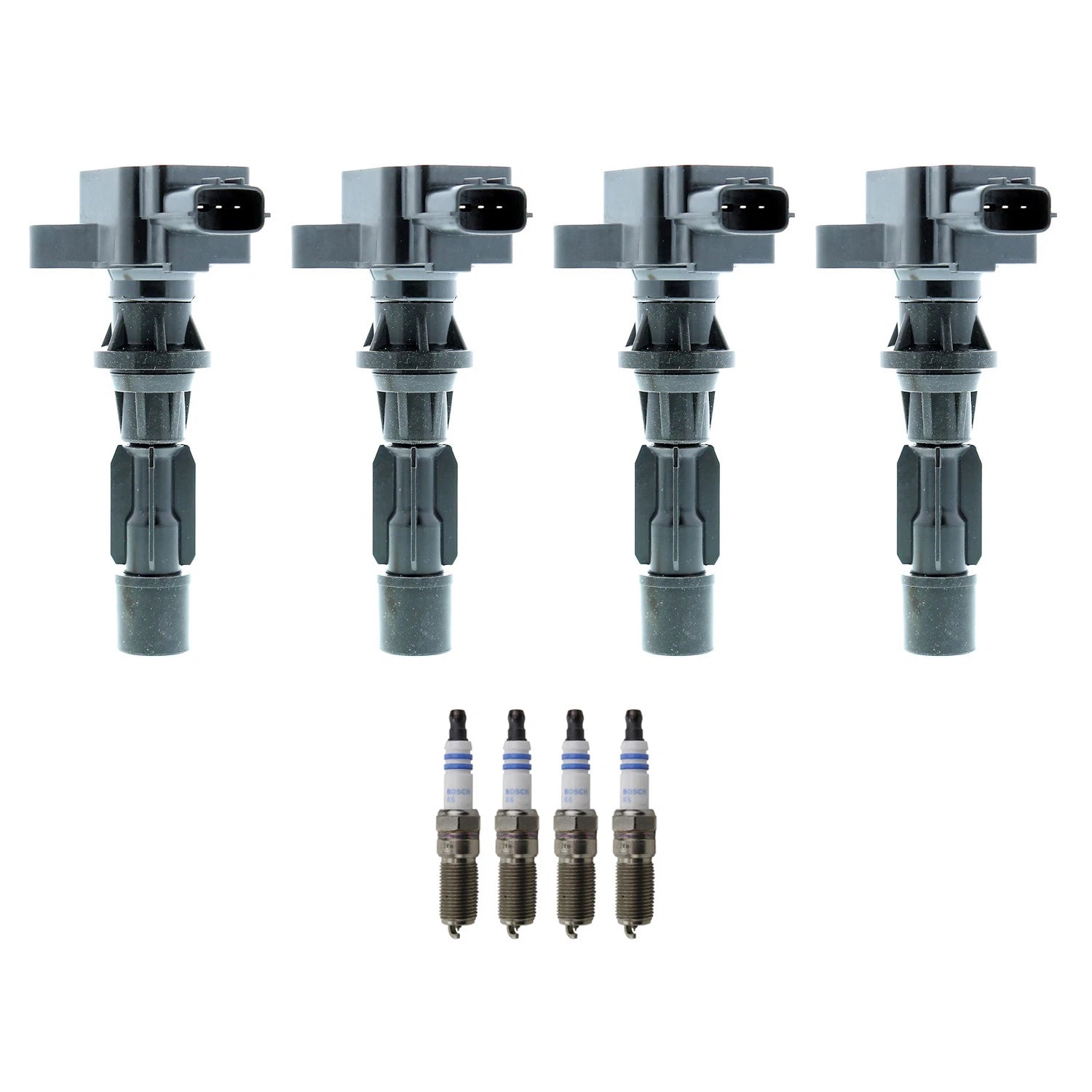 Set of 4 Ignition Coils & Spark Plugs for Mazda CX-7 (2007–2012)