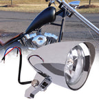 Chrome 4.5" Bullet Headlight Lamp for Harley Dyna Softail