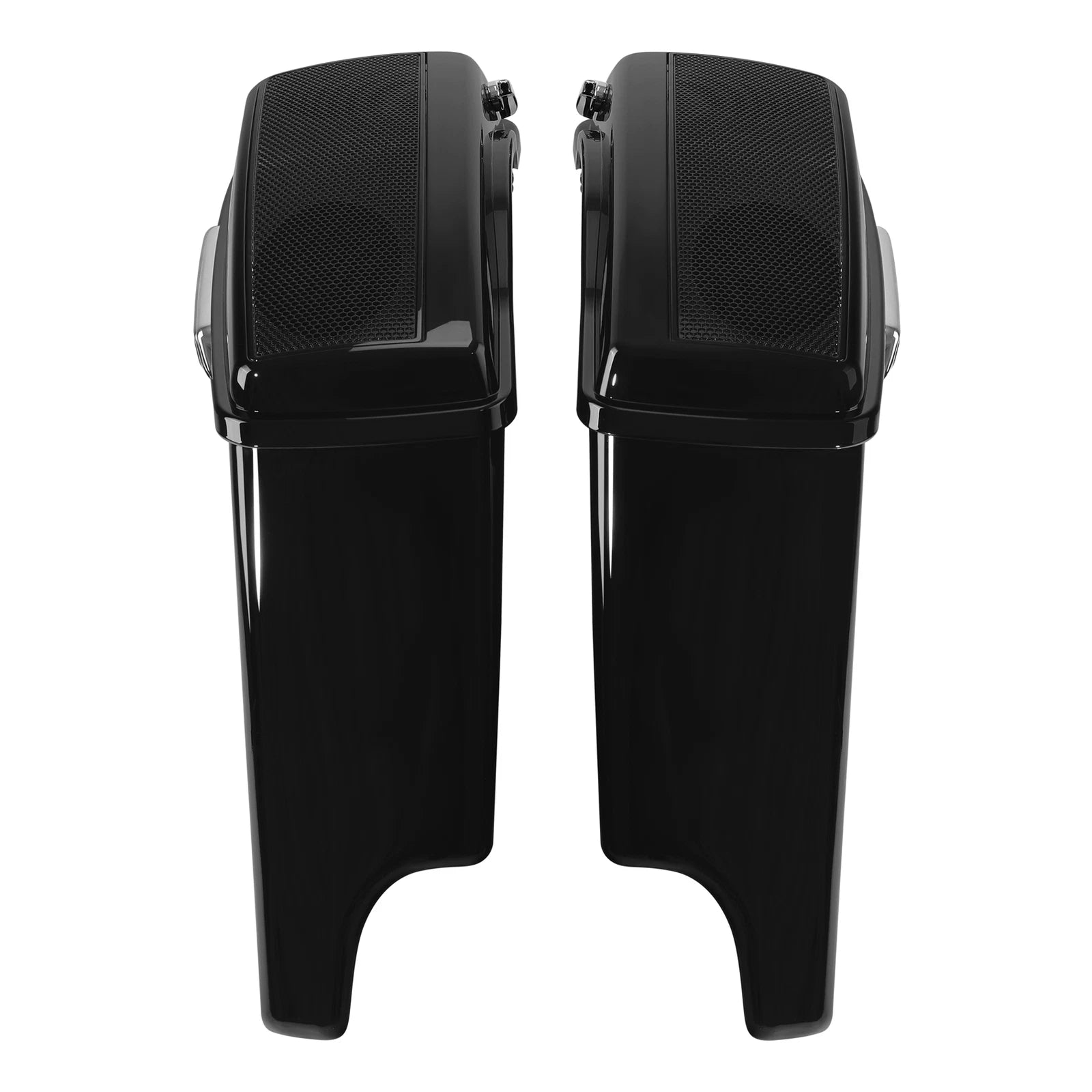 5" Stretched Saddlebags for Harley Touring (2014–2024) with Dual 5x7" Speakers