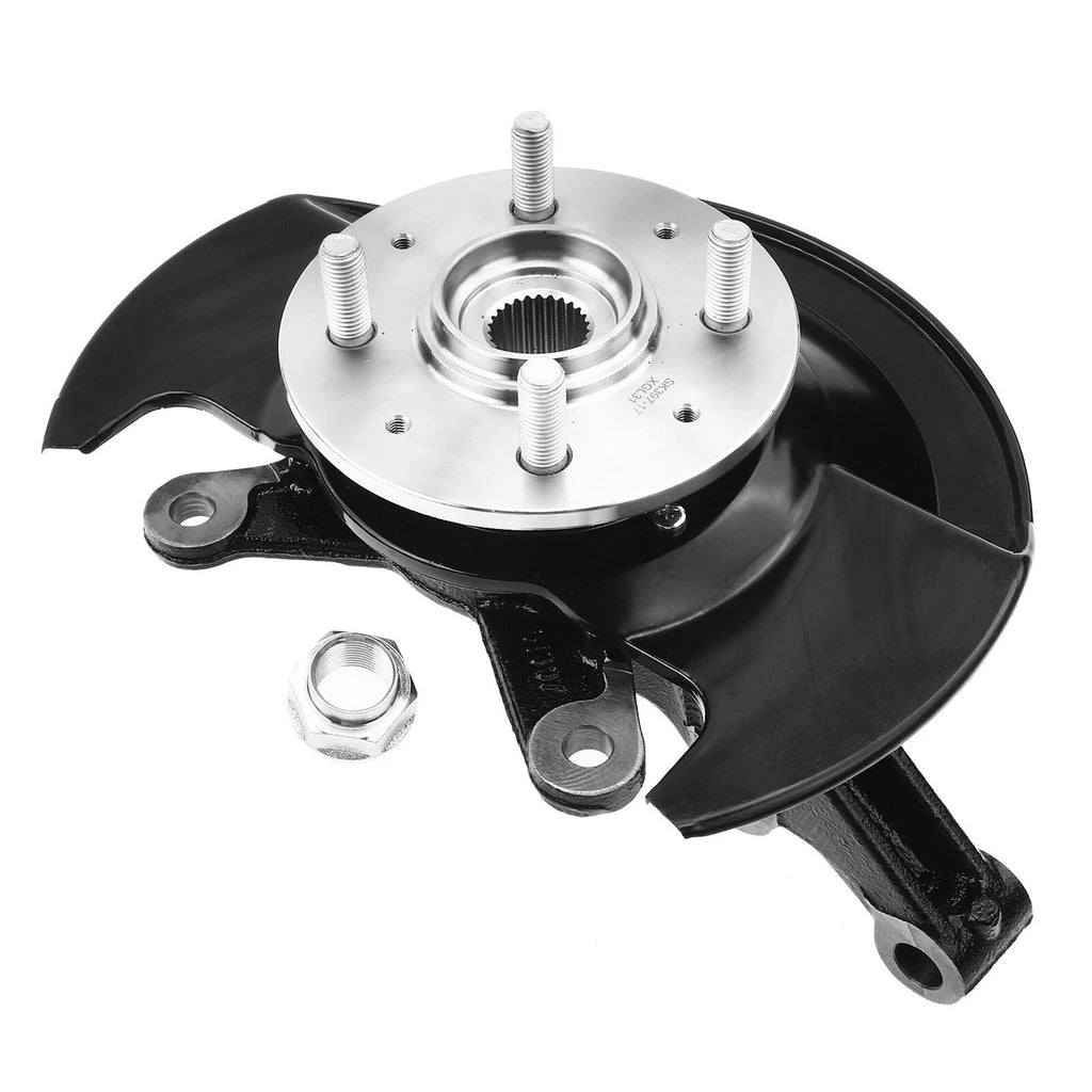 Pair Front Steering Knuckle & Hub Bearing for Honda Civic (2003-2005)
