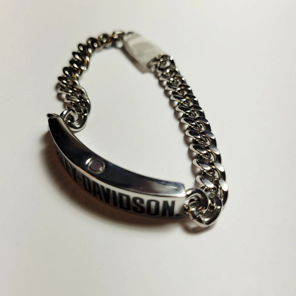 Curb Chain Bracelet for Harley-Davidson (34B00155-9) Stainless Steel