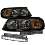 Smoked Headlight Set + Amber Corner + LED Fog Lights for Impala (2000–2005)