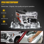 LED Headlight Set for GMC Sierra 1500 (2019–2021) Left + Right