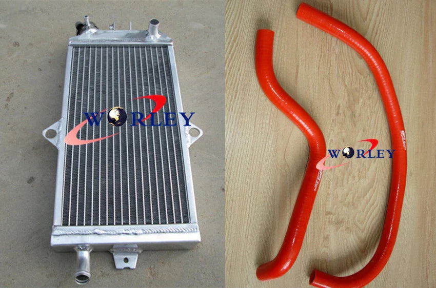 Aluminum Radiator & Blue Hose for Suzuki LT250R (1985-1992)