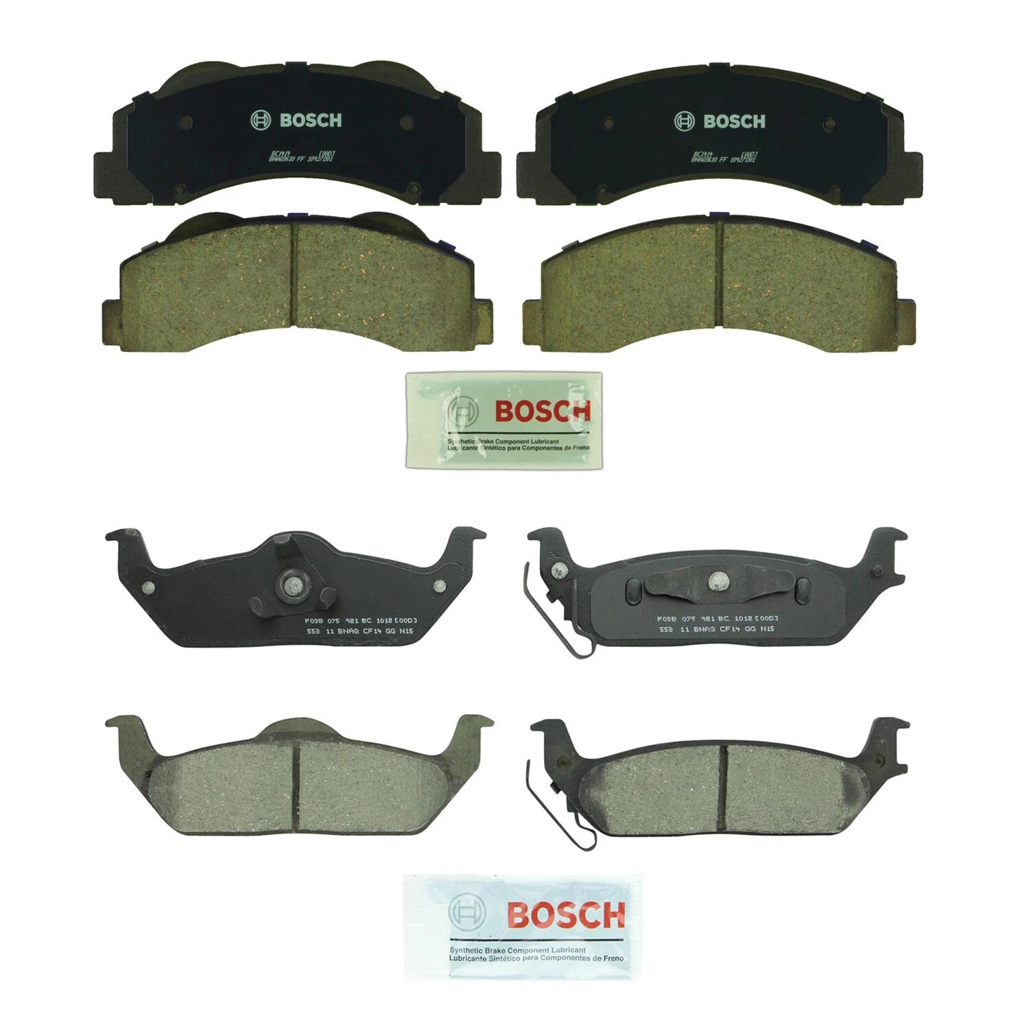 Bosch Quietcast Brake Pad Kit for F-150 (2010–2011) - Front & Rear