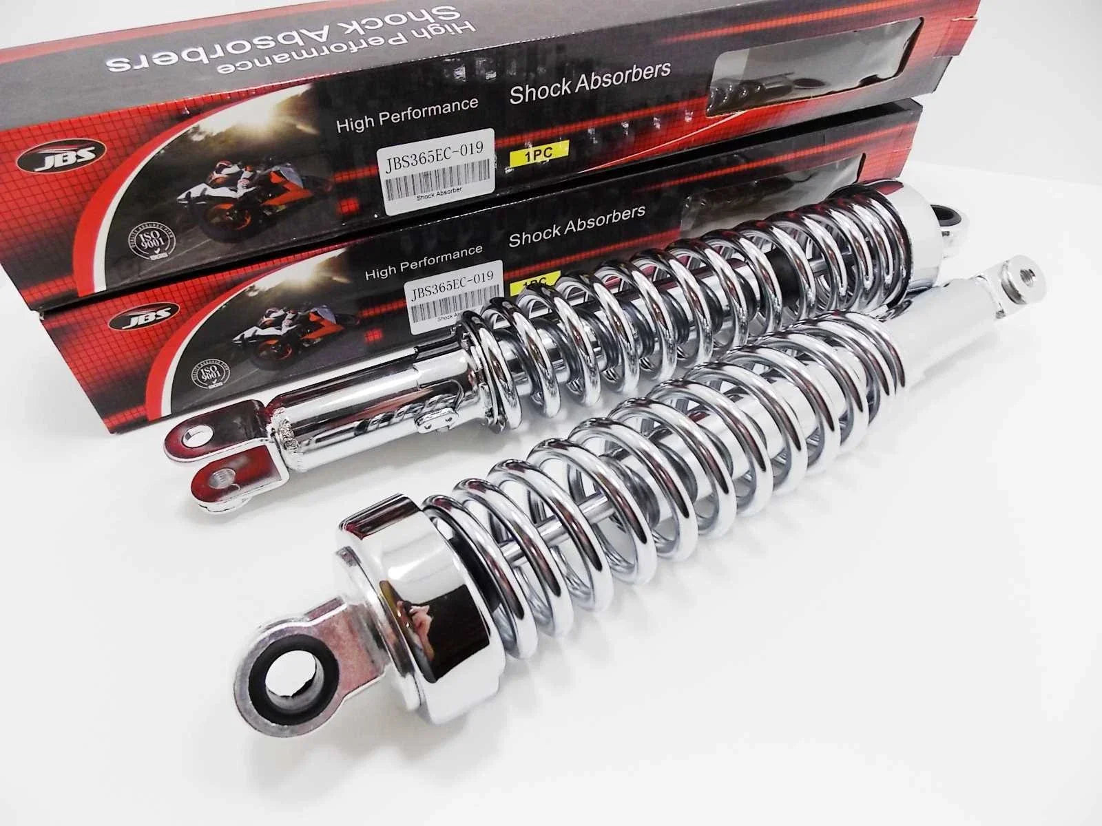 365mm JBS Chrome Rear Shock Absorbers for Honda CBX1000 (1978-1982)