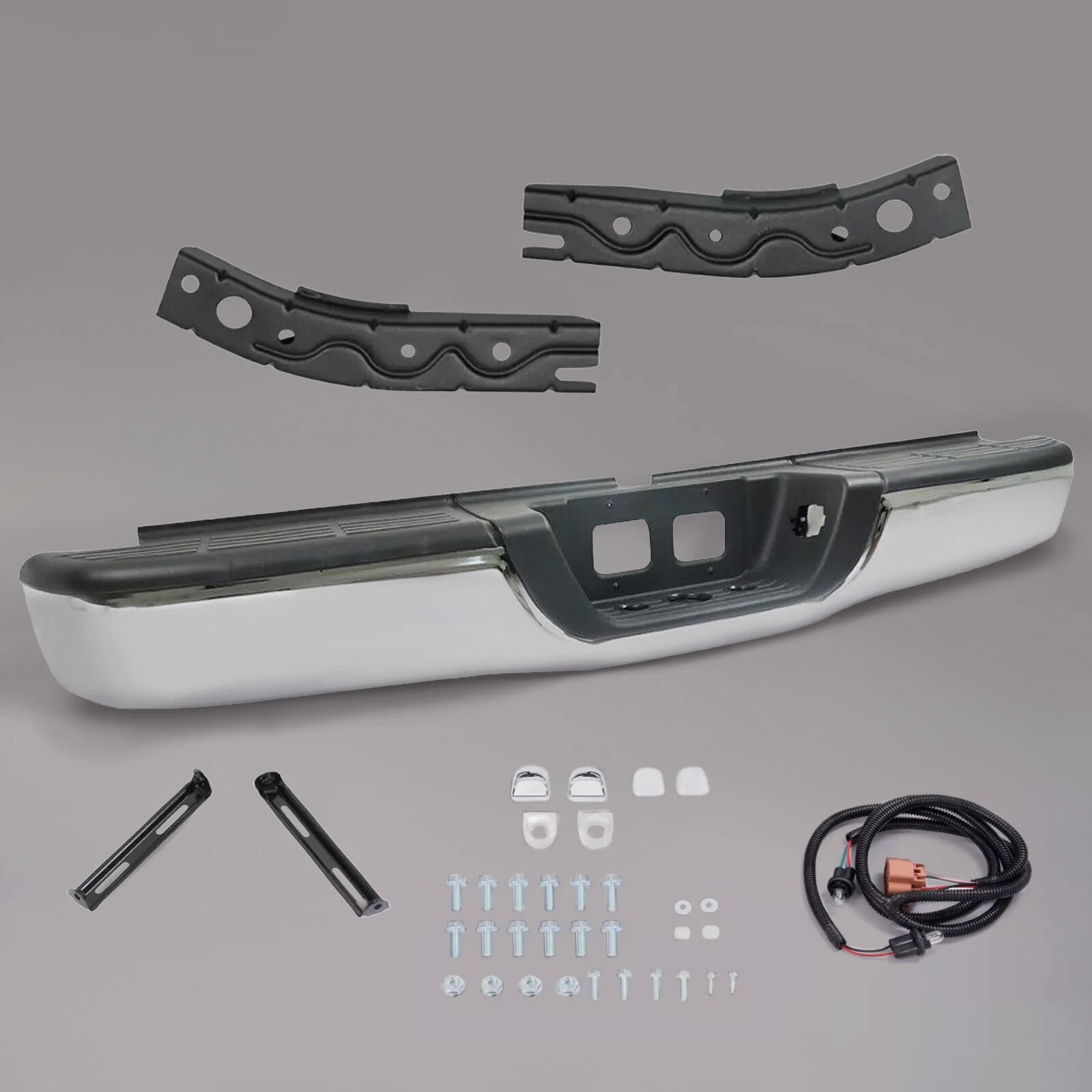 Chrome Steel Rear Step Bumper Assembly for Toyota Tundra (2000–2006)