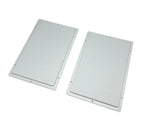 Set of 2 Marine Hatch Access Panels 8in x 12in Poly White