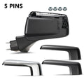 Side Mirror for Chevy Silverado 1500 (2019–2024) Heated, Manual Fold, 5 Pins