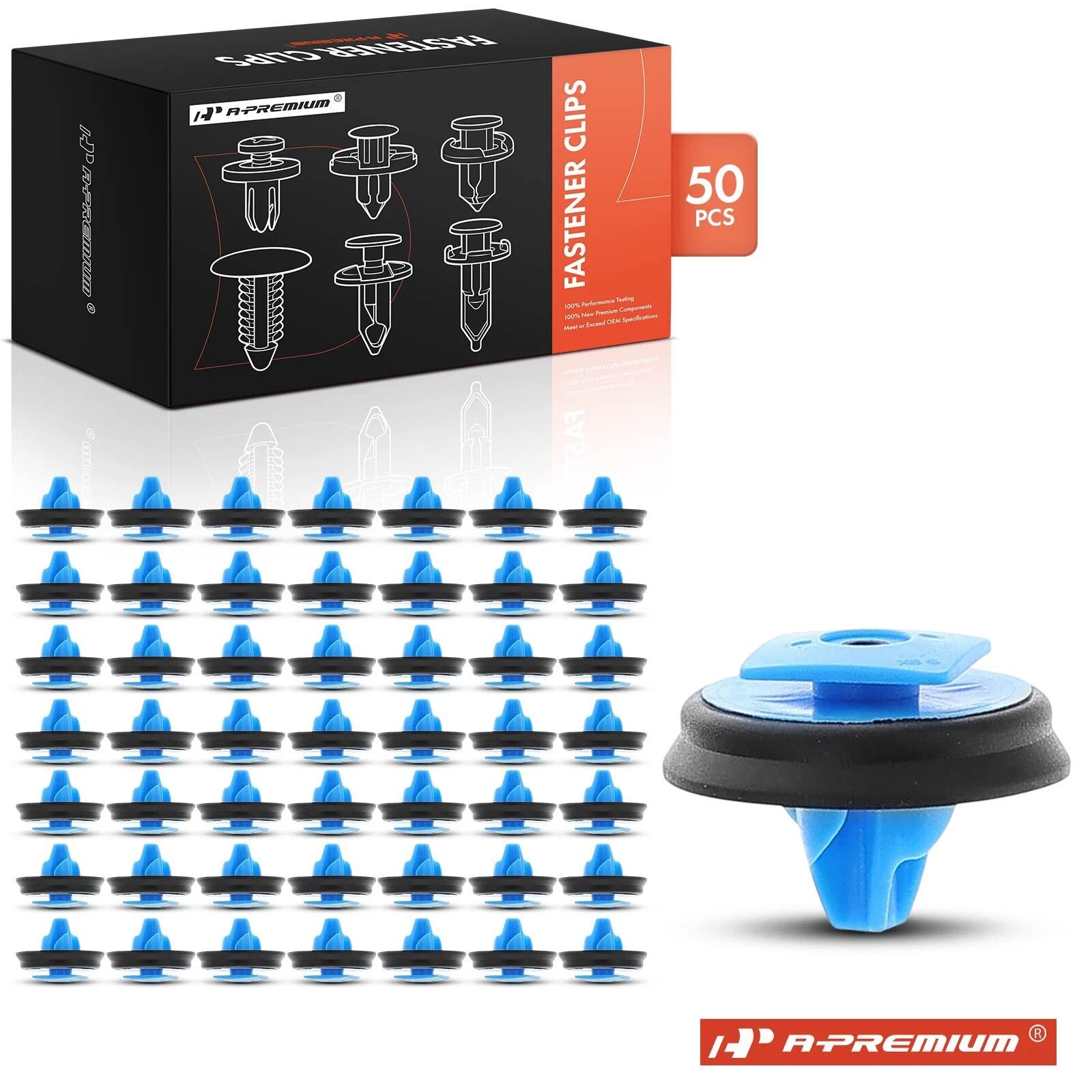 50Pcs 11mm Nylon Fender Wheel Moulding Clips for Jeep Renegade (2015–2023)