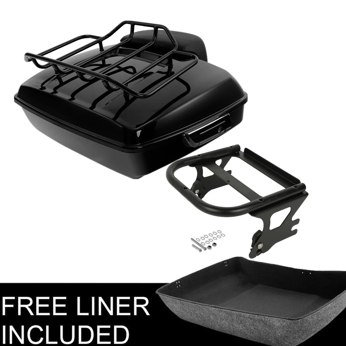 Trunk Pad Rack for Harley Electra Glide (1997–2008) Black