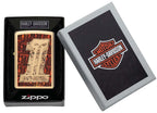 Zippo Lighter for Harley-Davidson (High Polish Brass #1 Skull Fusion 48361)