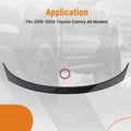 Glossy Black Trunk Spoiler for Toyota Camry (2018–2024)