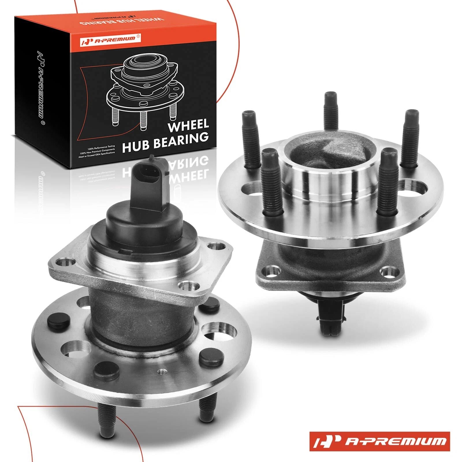 2X Rear Wheel Hub & Bearing Assembly with ABS for Chevy Malibu (1997–2000)
