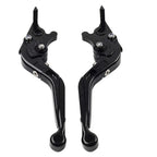 CNC Extendable Brake Clutch Levers for Yamaha YZF R1 (2004–2008), R6 (2005–2016) Black