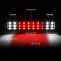 2X LED Third Tail Brake Light for Ford F150 Mark LT (2009–2014)