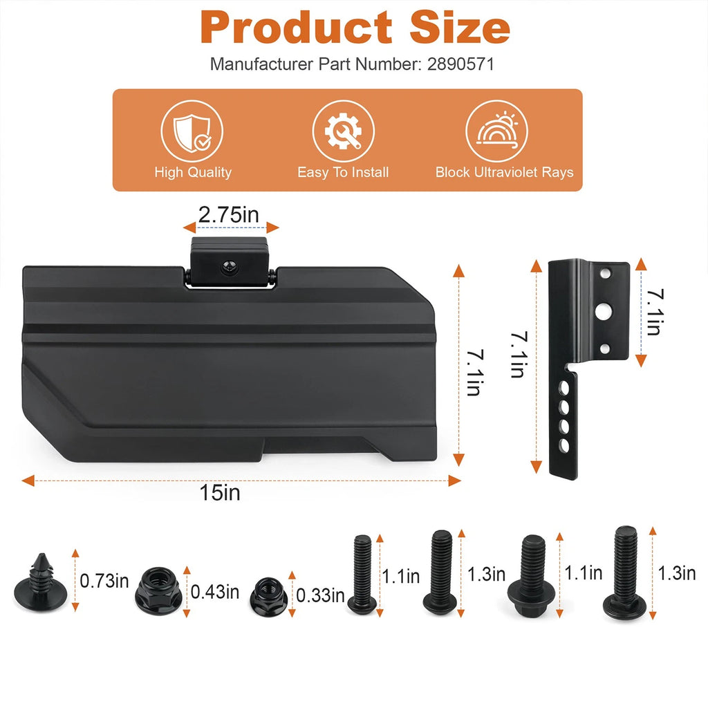 Sun Visors Kit for Ranger XP 1000 (2018–2025), Ranger SP 570 (2022–2024)