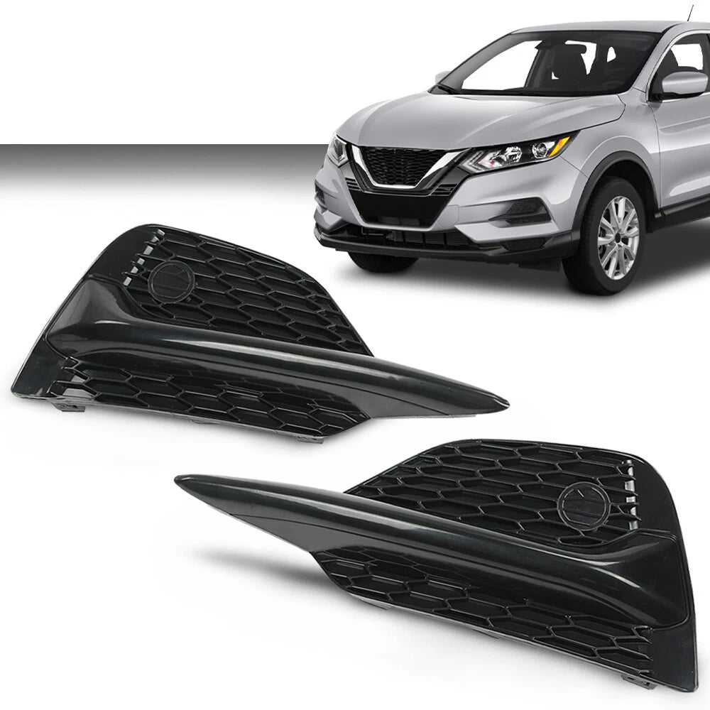 Front Bumper Insert Fog Light Cover for Nissan Rogue Sport (2020–2022)
