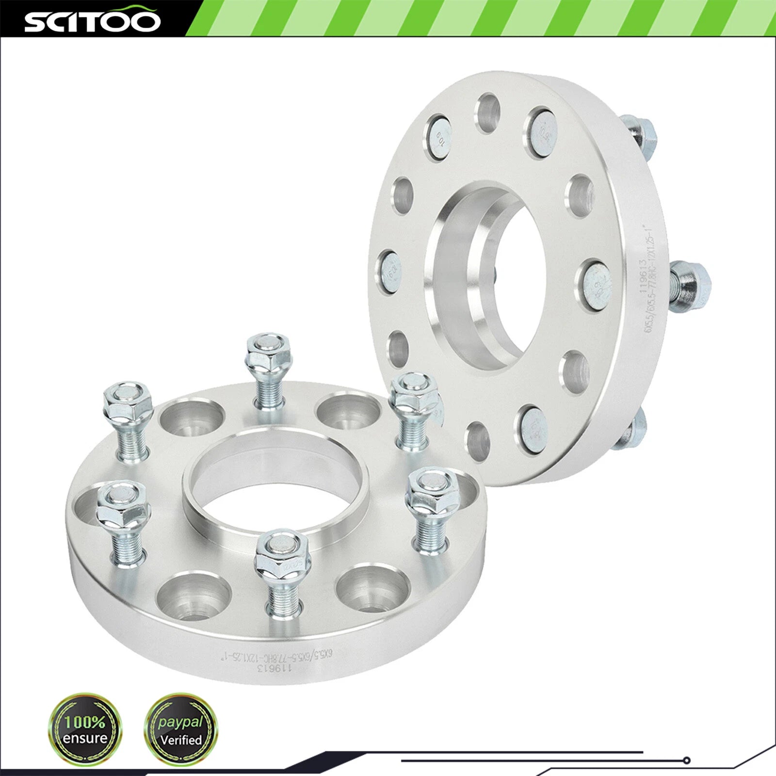 2X 6x5.5" Wheel Spacers 12x1.25 for Infiniti QX56, Nissan Armada, Titan