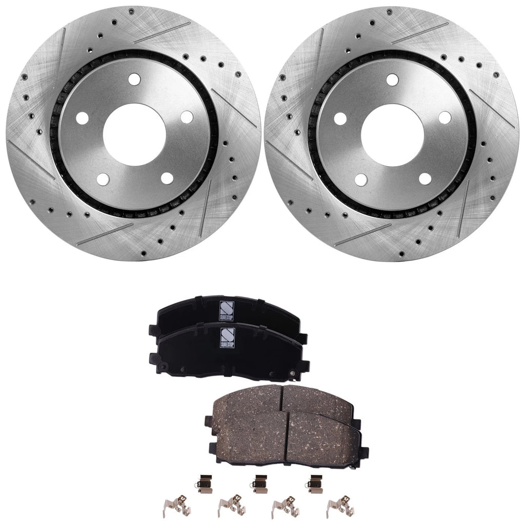 Brake Disc and Pad Kit for Dodge Grand Caravan (2012–2016)