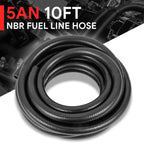5AN Fuel Line Hose 10ft Nitrile Rubber 5/16" for Oil Gas Pipe