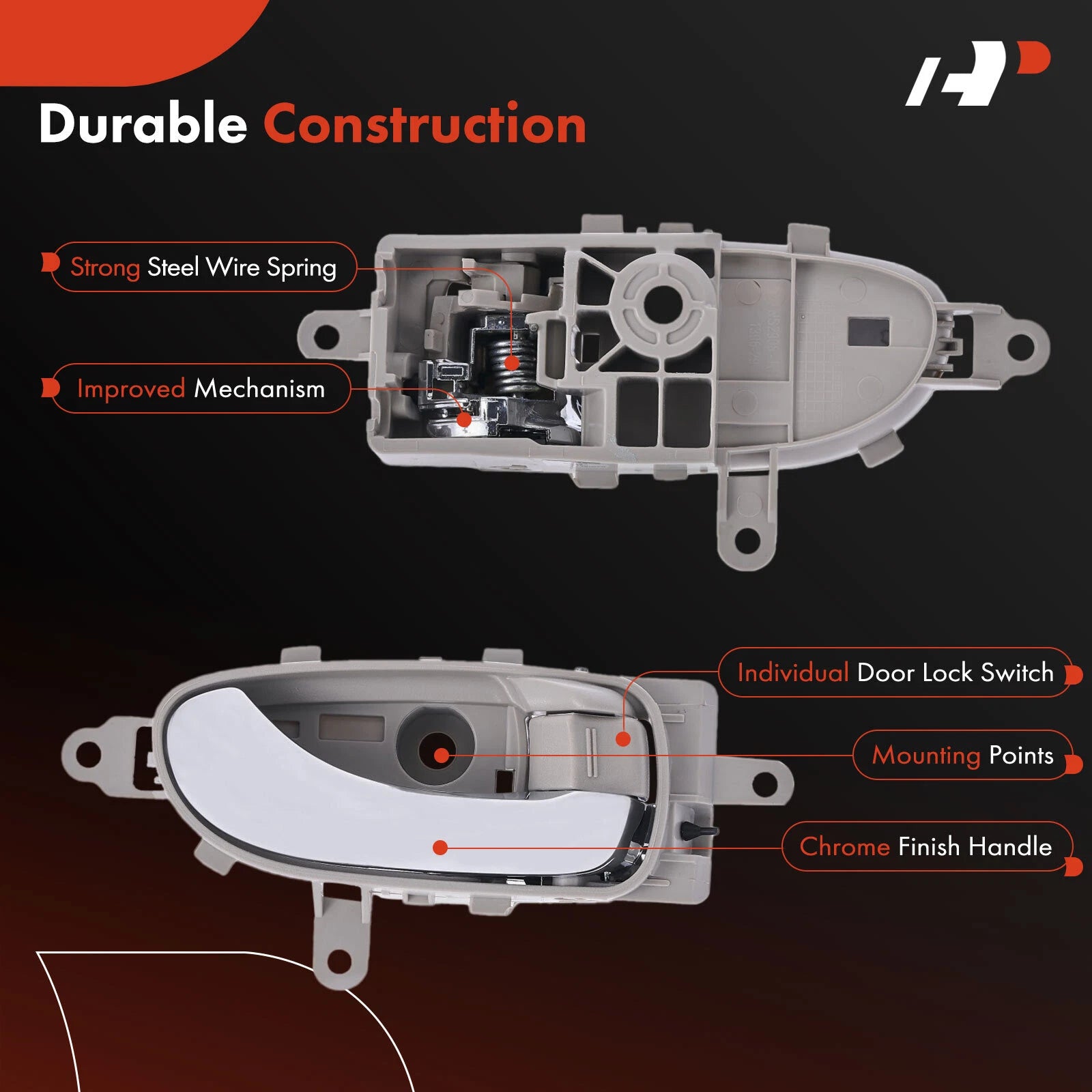 Right Chrome Interior Door Handle for Nissan Leaf (2011-2023)