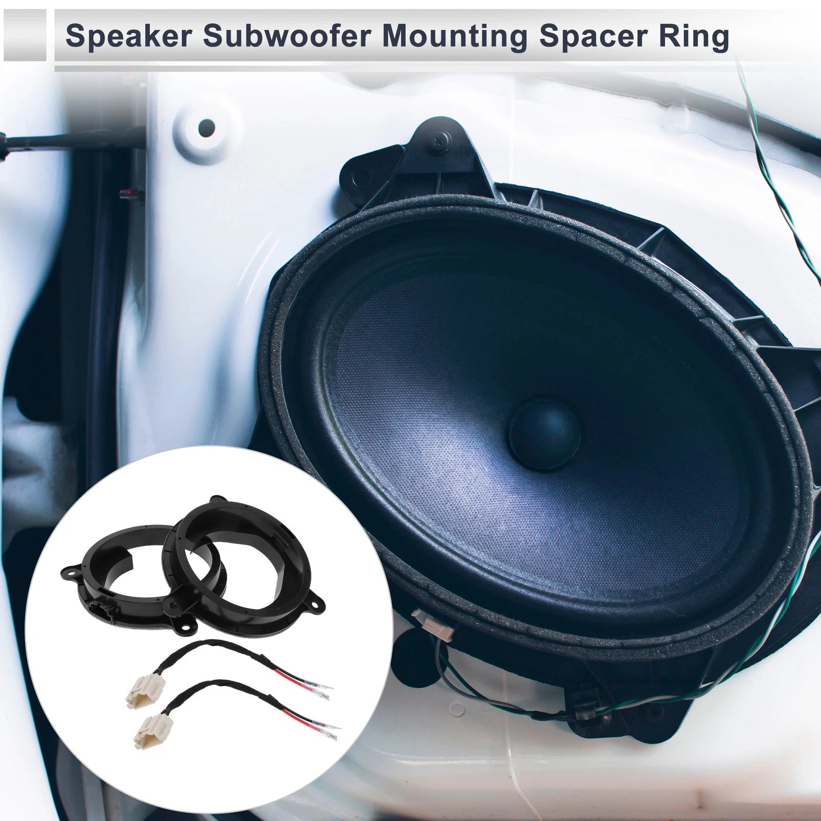 Set of 2 Speaker Spacer Rings for Mazda 6.5" 