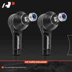 2X Front Outer Tie Rod End for Mitsubishi Mirage (2014-2015, 2017-2023)