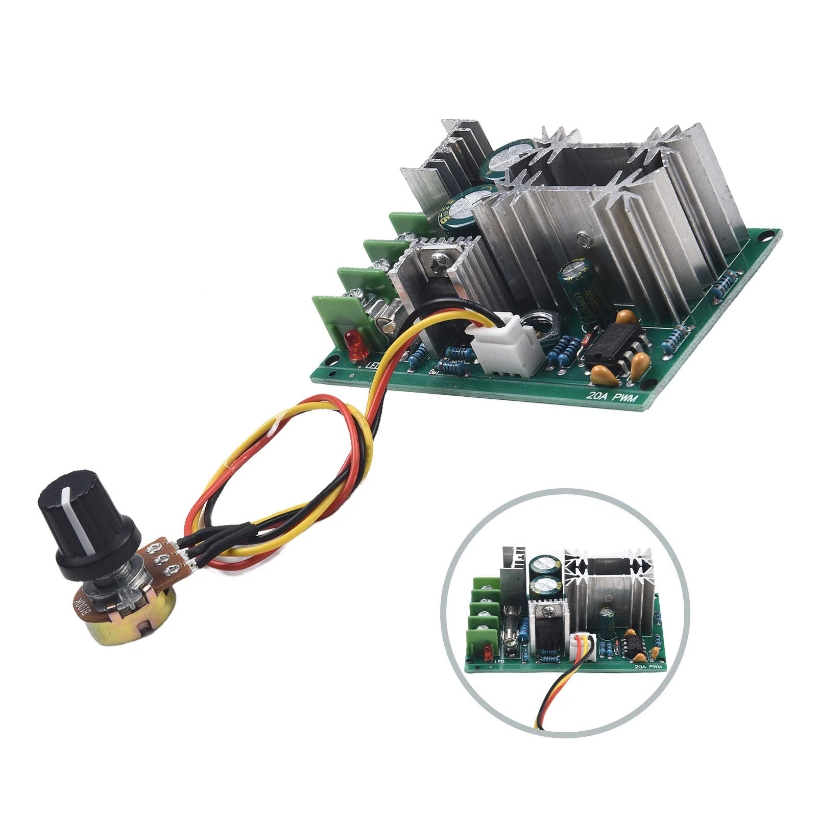 DC Motor Speed Controller 20A for Compact Applications