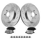 Rear Rotors Ceramic Brake Pads Kit for Ford Explorer, Lincoln MKS (2012–2016)