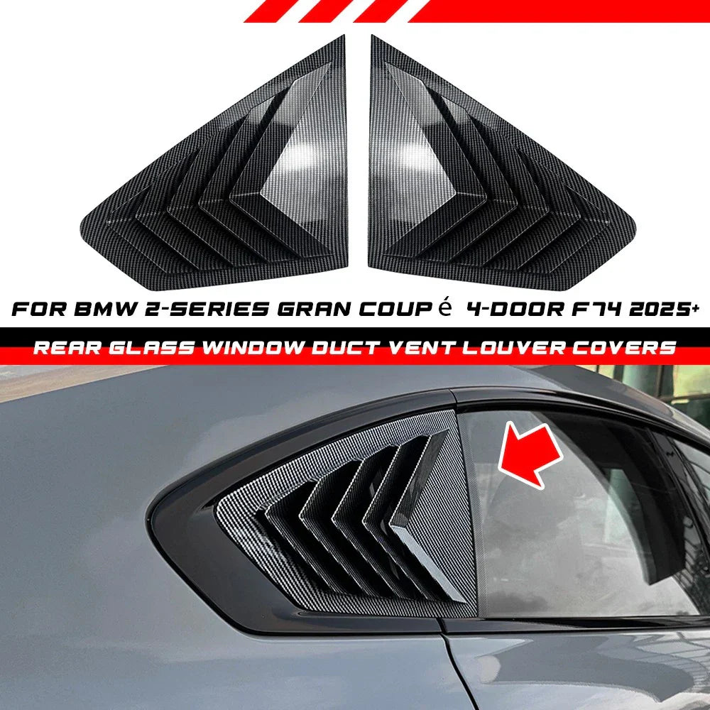Rear Window Quarter Glass Louver Vent Cover / 4Dr / for BMW 2-Series Gran Coupé (2025–2025)