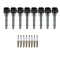 Set of 8 Ignition Coils & Spark Plugs for Mercedes W221 R230 G550 S550 5.5 V8
