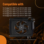 Cooling Fan for Dodge Ram 1500 V6 3.7L V8 4.7L (2002–2008) 68004163AA