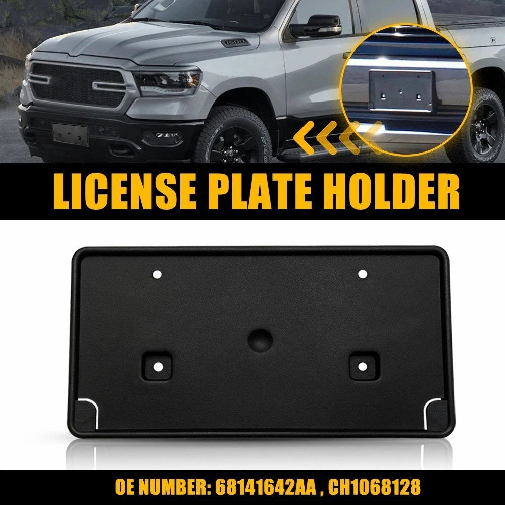 License Plate Bracket Holder for Dodge Ram 1500 (2013–2018) #68141642AA, CH1068128