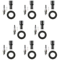 Set of 8 NGK Iridium IX Spark Plugs & Denso Coil Boots for Land Cruiser Sequoia (2008–2021)