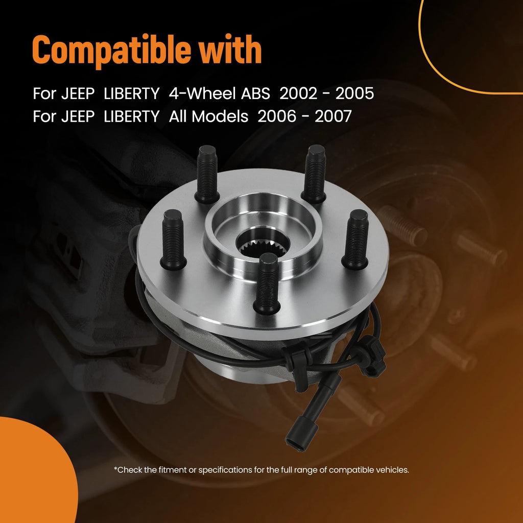 Front RH Wheel Hub Bearing Assembly for Jeep Liberty (2002–2007) 513177 ABS