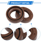 2X Oil Seal Rotary Shaft Seal for Various Models (18x30x7mm) FKM Rubber