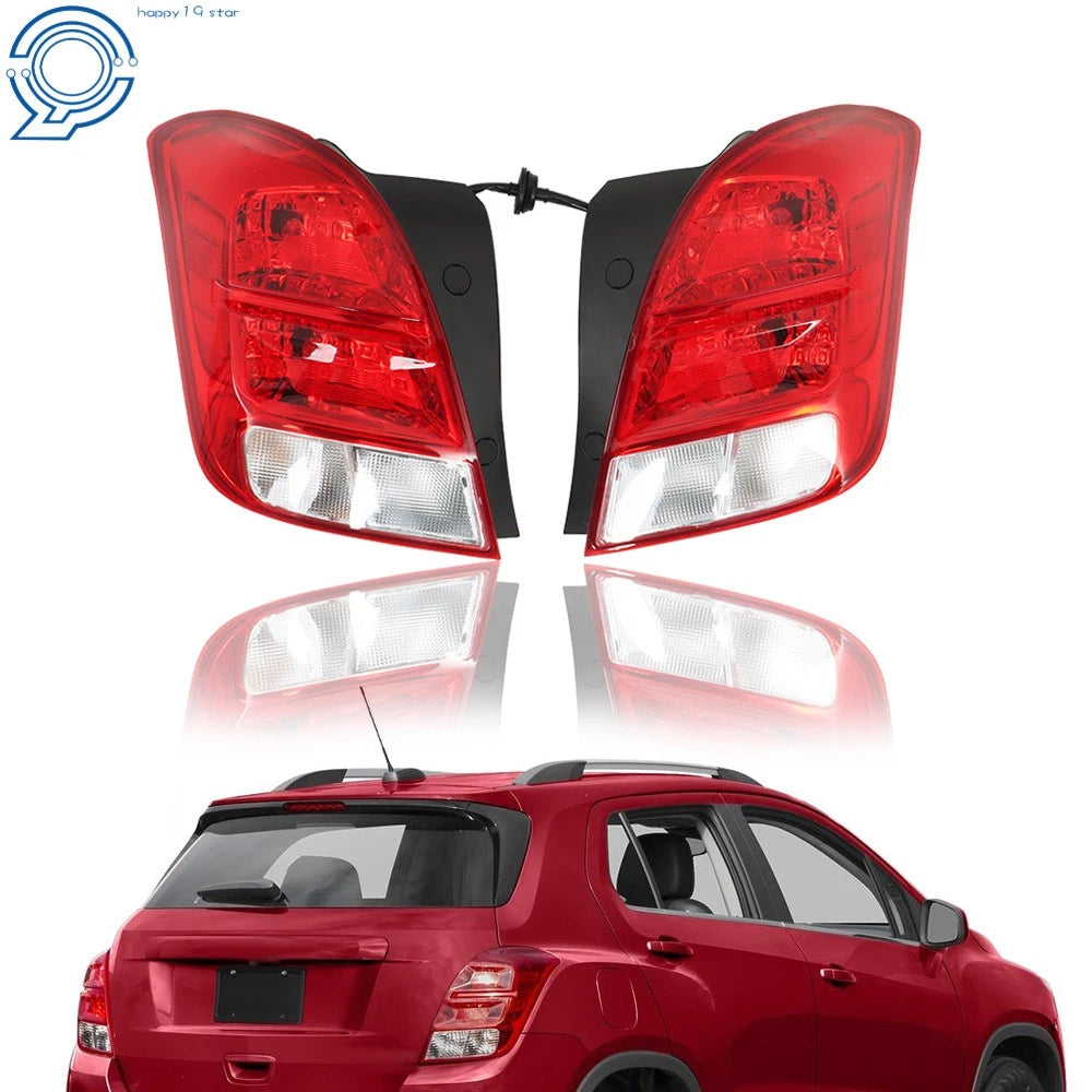 Pair Tail Lights for Chevy Trax (2013–2019) Halogen with Bulbs