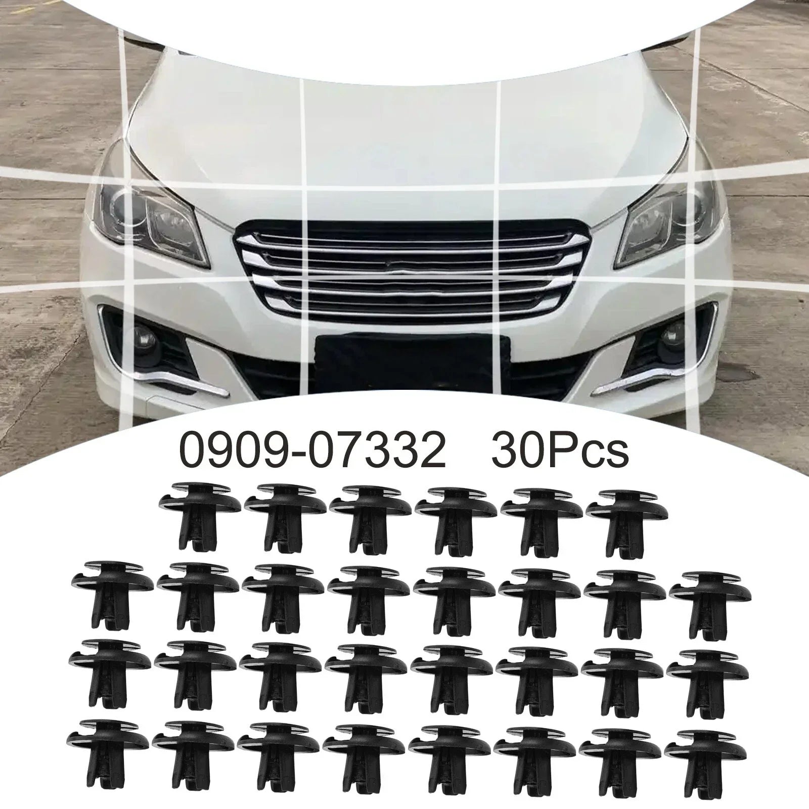 30Pcs Perfect Match Car Door Panel Trim Clips for Suzuki