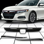 Glossy Black Lip Front Grille Cover Trim for Honda Accord (2018–2020)