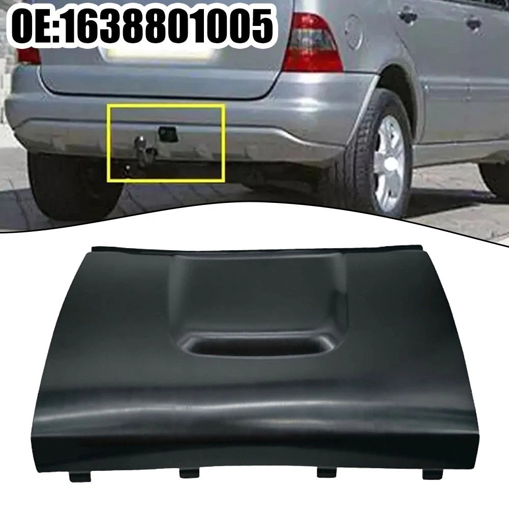 Black Center Tow Hitch Cover for Mercedes-Benz ML W163 (1998–2005) A1638801105