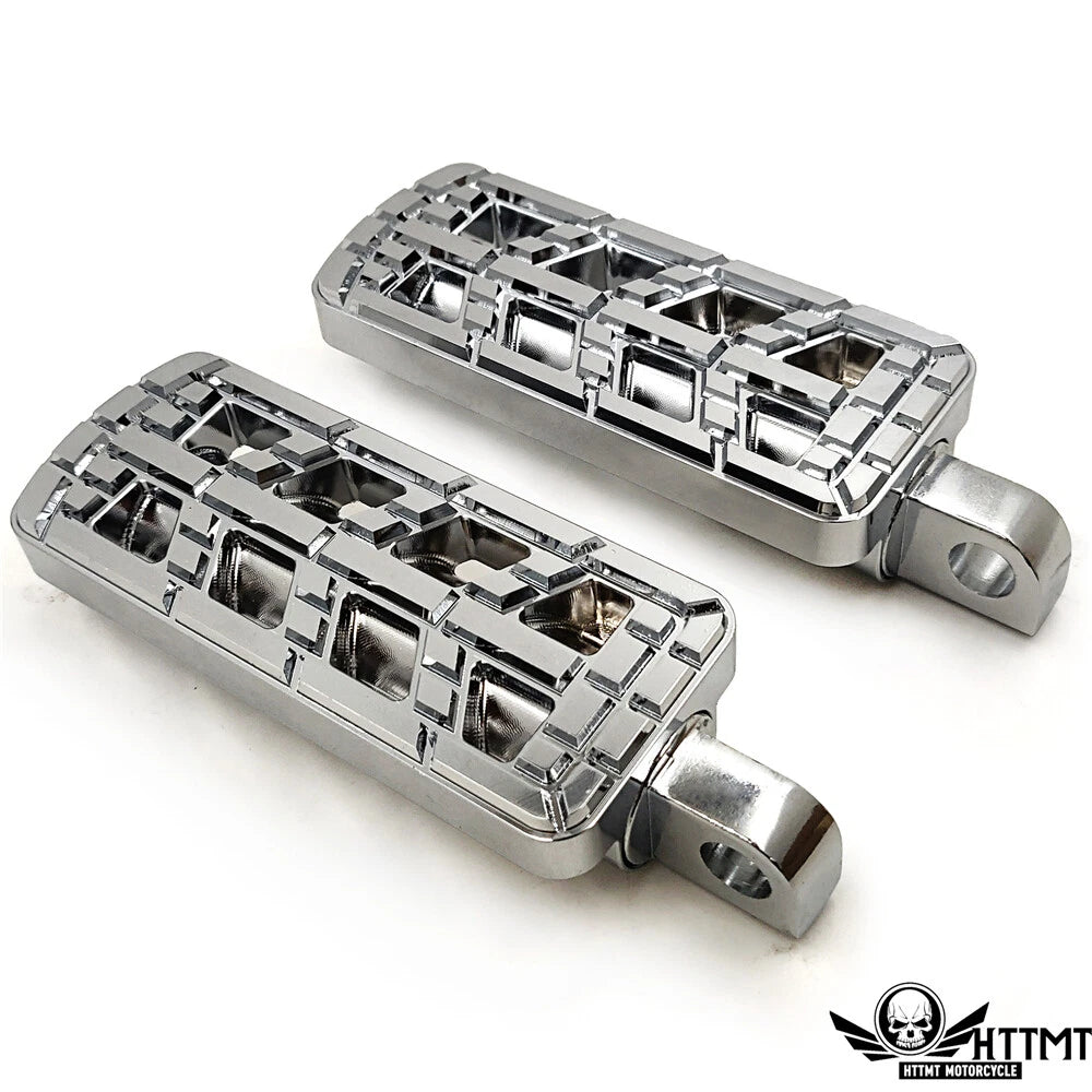 Chrome Dominator Cut Foot Peg for Harley Softail (2014–2023)