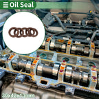 Oil Seal FKM Rubber 30x42x10mm for Various Models (5 Pcs)