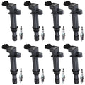 Set of 8 Ignition Coils & NGK Iridium Spark Plugs for Dakota Raider (2000–2004)
